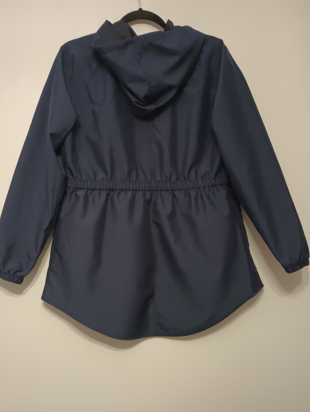 St John's Bay Navy Hooded Drawstring Windbraker Jacket PM - Picture 3 of 7